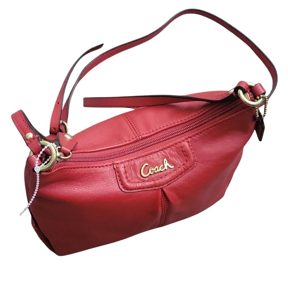 COACH Ashley Swimgback Red/Strawberry Leather Vintage Crossbody bag - Picture 5 of 11